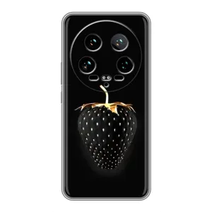 Чохол з зображенням смачної їжі для Xiaomi 14 Ultra (Чорна полуниця)