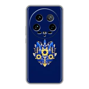 Чохол Укр Символіка для Xiaomi 14 Ultra (Квітучий Герб)