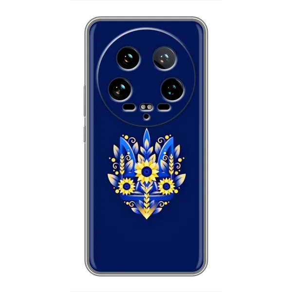 Чехол с рисунком «Цветущий Герб» для Xiaomi 14 Ultra