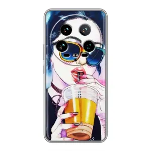 Чохол з картинкою Модні Дівчата Xiaomi 14 Ultra (Дівчина з коктейлем)