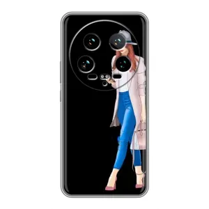 Чохол з картинкою Модні Дівчата Xiaomi 14 Ultra (Дівчина з телефоном)