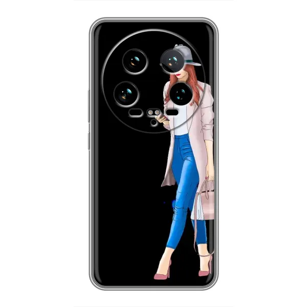 Чехол с рисунком «Девушка со смартфоном» для Xiaomi 14 Ultra Чехол с рисунком «Девушка со смартфоном» для Xiaomi 14 Ultra