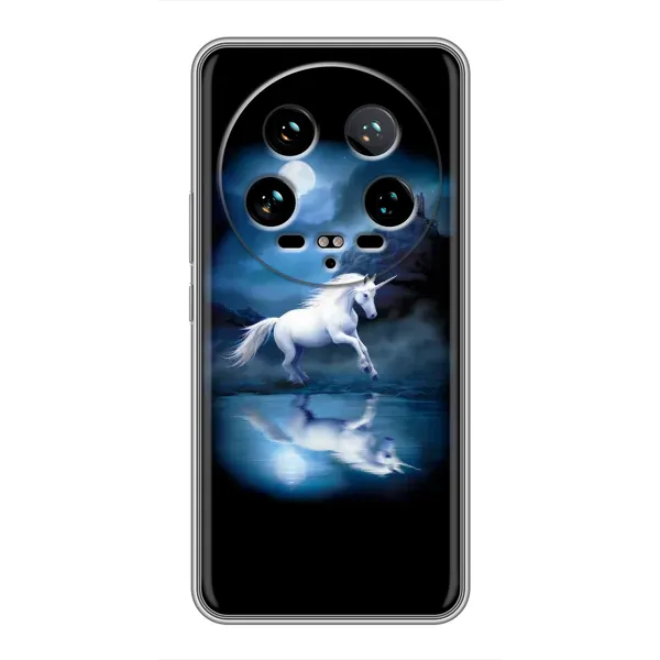 Чехол с рисунком «Единорог» для Xiaomi 14 Ultra Чехол с рисунком «Единорог» для Xiaomi 14 Ultra