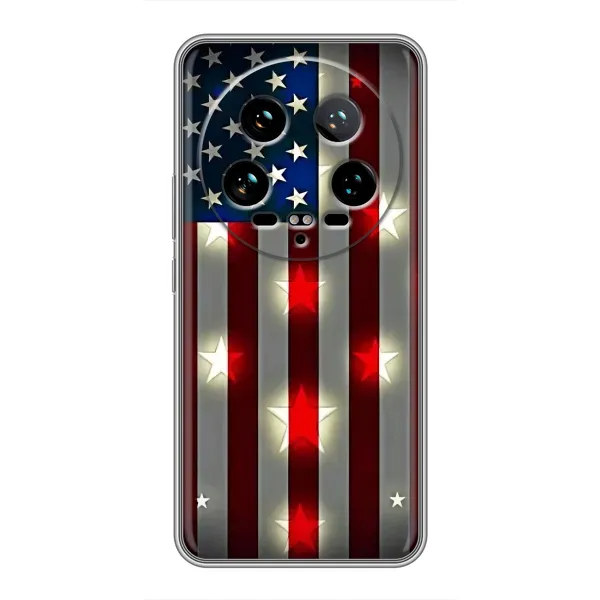 Чехол с рисунком «Флаг США 2» для Xiaomi 14 Ultra Чехол с рисунком «Флаг США 2» для Xiaomi 14 Ultra