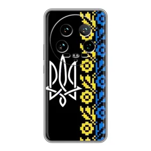 Силиконовый Чехол на Xiaomi 14 Ultra (Герб и вышыванка)