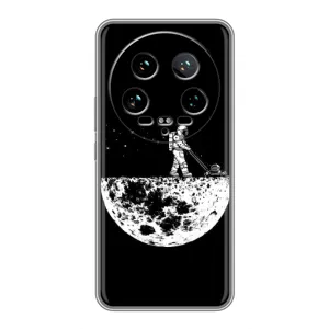 Силіконовый Чохол з принтом "Космонавти" на Xiaomi 14 Ultra (Космонавт)