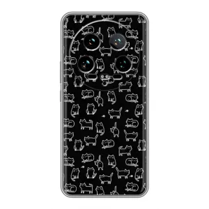 Чехол на тематику: Коты для Xiaomi 14 Ultra (Котики на черном)