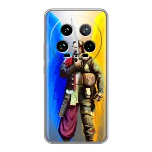 Чехол с картинкой (Патриотический КОЗАК) на Xiaomi 14 Ultra (Козак с крыльями)