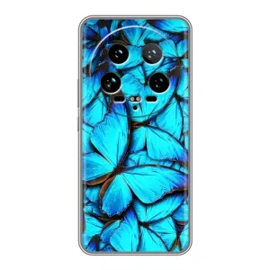 Силиконовый бампер с картинкой животных для Xiaomi 14 Ultra (Крылья бабочек)