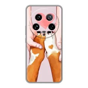 Чехол (ТПУ) Милые собачки для Xiaomi 14 Ultra (Любовь к собакам)