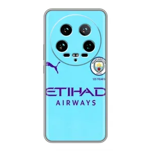 Силиконовые Чехлы принт Футбол на Xiaomi 14 Ultra (Man City)