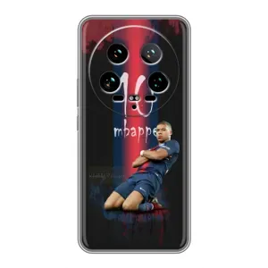 Чехол (TPU) с Футболистом на Xiaomi 14 Ultra (MBAPPE 10)