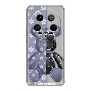 Силиконовый чехол для Xiaomi 14 Ultra (Медведь Louis Vuitton)