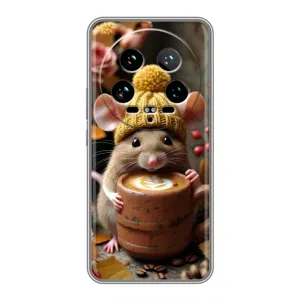 Печатный чехол «Зверята с кофе» для Xiaomi 14 Ultra (Мышка с кофе)