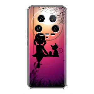 Девчачий Чехол для Xiaomi 14 Ultra (На качели)