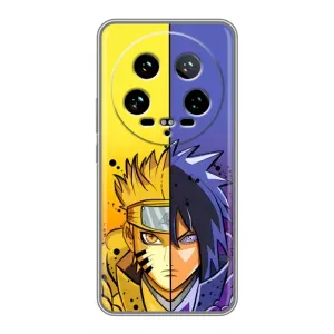 Купить Чехлы на телефон с принтом Anime для Xiaomi 14 Ultra (Naruto Vs Sasuke)