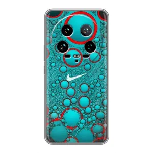 Силіконовый Чохол на Xiaomi 14 Ultra з картинкою НАЙК (Найк зелений)