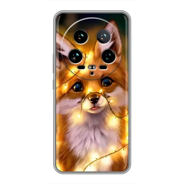 Чехол с рисунком «Новогодний лисенок» для Xiaomi 14 Ultra Чехол с рисунком «Новогодний лисенок» для Xiaomi 14 Ultra