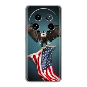 Чохол Прапор USA для Xiaomi 14 Ultra (Орел і прапор)