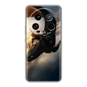 Чехол дракон Беззубик для Xiaomi 14 Ultra (Полет Беззубика)