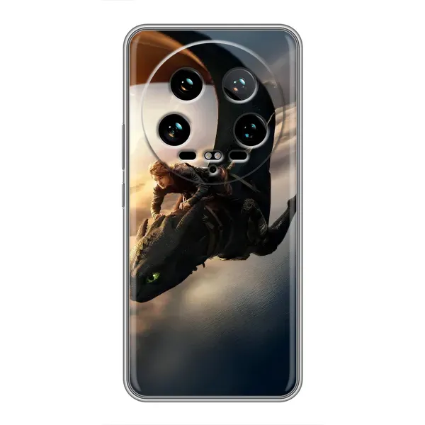 Чехол с рисунком «Полет Беззубика» для Xiaomi 14 Ultra Чехол с рисунком «Полет Беззубика» для Xiaomi 14 Ultra