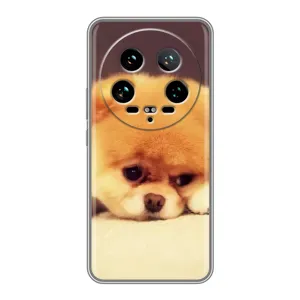 Чехол (ТПУ) Милые собачки для Xiaomi 14 Ultra (Померанский шпиц)