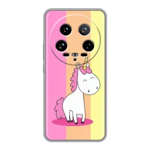Чехол Unicorn на Xiaomi 14 Ultra (Радужный Единорог)