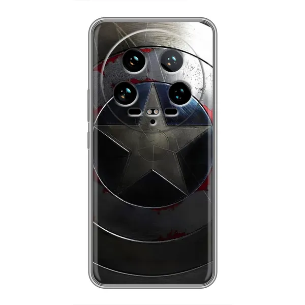 Чехол с рисунком «Ретро Щит Капитана» для Xiaomi 14 Ultra Чехол с рисунком «Ретро Щит Капитана» для Xiaomi 14 Ultra