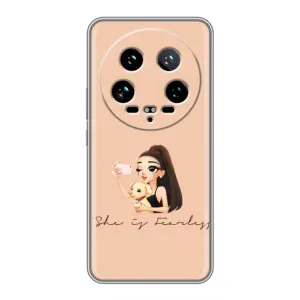 Силіконовый Чохол на Xiaomi 14 Ultra з картинкой Модных девушек (З собакою)