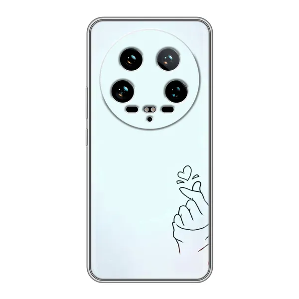 Чехол с рисунком «Сердце на голубом» для Xiaomi 14 Ultra Чехол с рисунком «Сердце на голубом» для Xiaomi 14 Ultra