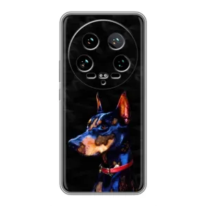 Бампер для Xiaomi 14 Ultra с картинкой "Песики" (Собака Мопс)