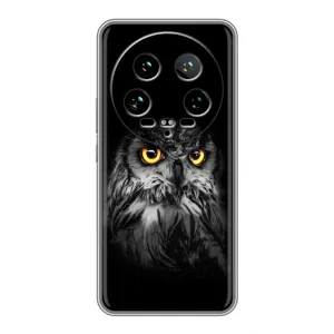 Чохли з принтом СОВИ для Xiaomi 14 Ultra (Сова на чорному)