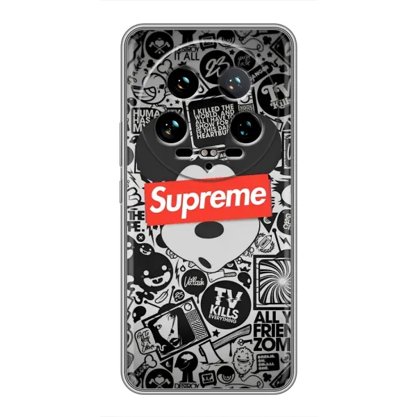 Чехол с рисунком «Supreme Маус» для Xiaomi 14 Ultra Чехол с рисунком «Supreme Маус» для Xiaomi 14 Ultra