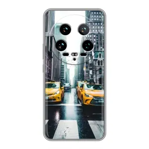 Силиконовый бампер (Работники) на Xiaomi 14 Ultra (Такси)