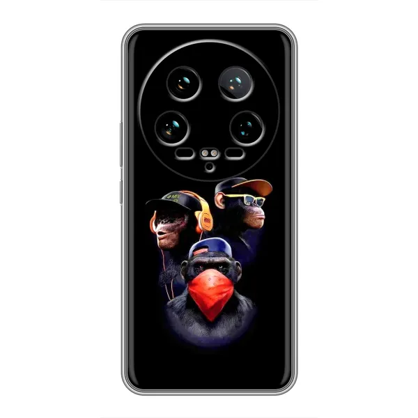 Чехол с рисунком «Три обезьяны» для Xiaomi 14 Ultra Чехол с рисунком «Три обезьяны» для Xiaomi 14 Ultra
