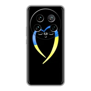 Силиконовый Чехол на Xiaomi 14 Ultra (Я-Украина) (Украинское сердце)