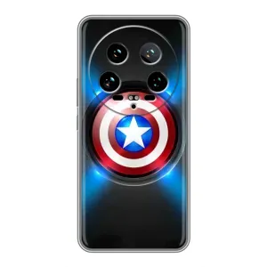 Чехол с Щитом Капитана Америки на Xiaomi 14 Ultra (Яркий Щит Капитана)