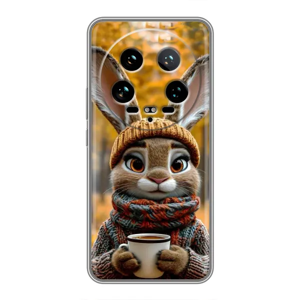 Чехол с рисунком «Зайчик с кофе» для Xiaomi 14 Ultra Чехол с рисунком «Зайчик с кофе» для Xiaomi 14 Ultra