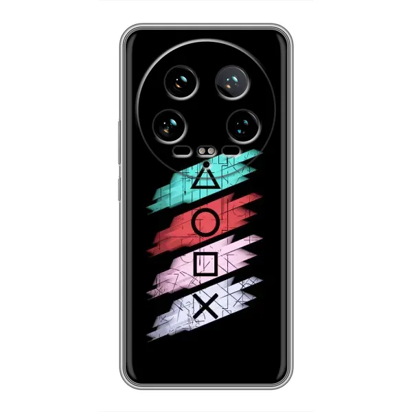 Чехол с рисунком «Значки Sony» для Xiaomi 14 Ultra Чехол с рисунком «Значки Sony» для Xiaomi 14 Ultra