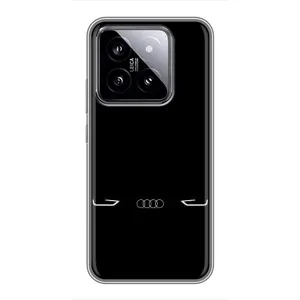 Силіконовий бампер з картинкою машини на Xiaomi 14 (Сілует Audi)