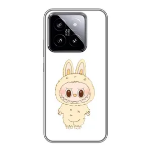 Чохол з принтом Лабубу для Xiaomi 14 (Бежевий Лабубу)