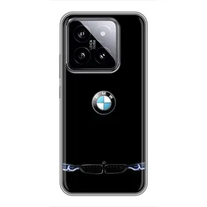 Силіконовий бампер з картинкою машини на Xiaomi 14 (Чорний BMW)