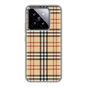 Чехол с рисунком «Burberry стиль» для Xiaomi 14