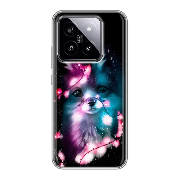Чехол с рисунком «Черная Лиса» для Xiaomi 14 Чехол с рисунком «Черная Лиса» для Xiaomi 14
