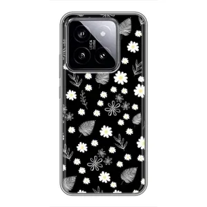 Чехлы с тематикой "ЦВЕТЫ" на Xiaomi 14 (цветение на чорном)