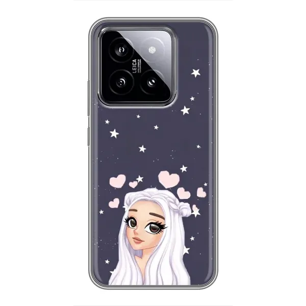 Чехол с рисунком «Девушка и сердечки» для Xiaomi 14 Чехол с рисунком «Девушка и сердечки» для Xiaomi 14