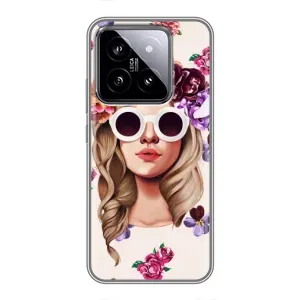 Чехол с картинкой Модные Девчонки Xiaomi 14 (Девушка в очках)
