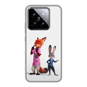 Силіконовий чохол з принтом Зоотрополіс для Xiaomi 14 (Джуді і Нік)