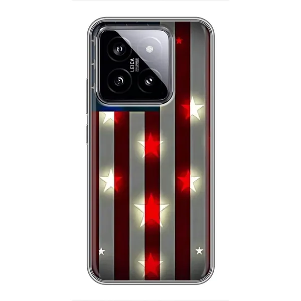 Чехол с рисунком «Флаг США 2» для Xiaomi 14