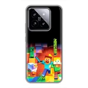 Чохли для Xiaomi 14 (Персонажі МайнКрафт) (Герой Майнкрафт)